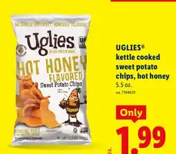 Lidl Uglies kettle cooked sweet potato chips offer