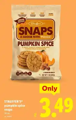 Lidl Stauffer's pumpkin spice snaps offer