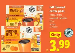 Lidl Lidl fall flavored coffee pods offer