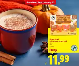 Lidl Lidl flavors of fall coffee pods offer