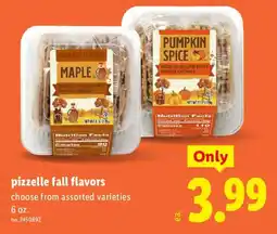 Lidl Pizzelle fall flavors offer