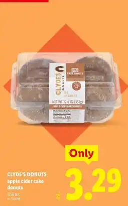 Lidl Clyde's donuts apple cider cake donuts offer
