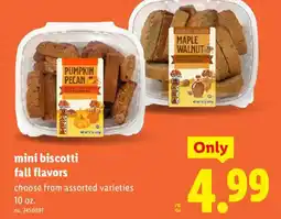 Lidl mini biscotti fall flavors offer