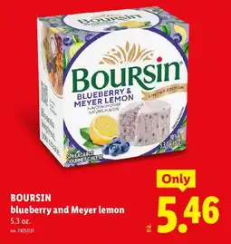 Lidl Boursin blueberry and meyer lemon offer