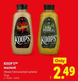 Lidl Koop's mustard offer