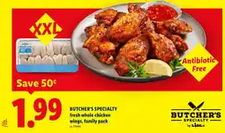 Lidl Butcher's Specialty fresh whole chicken wings offer