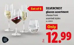 Lidl Silvercrest glasses assortment offer