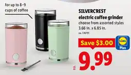 Lidl Silvercrest electric coffee grinder offer