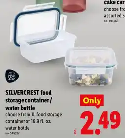Lidl Silvercrest food storage container / water bottle offer