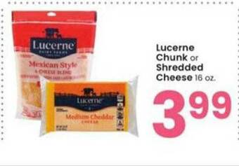 Albertsons Lucerne Chunk Or Shredded Cheese offer
