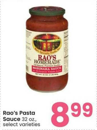 Albertsons Rao's Pasta Sauce offer