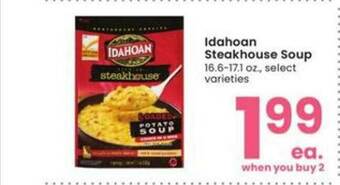 Albertsons Idahoan Steakhouse Soup offer