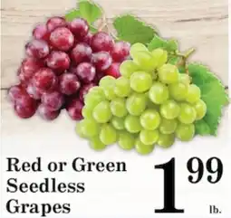 Harvest Foods Red or Green Seedless Grapes offer