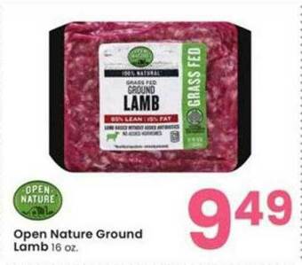 Albertsons Open Nature Ground Lamb offer