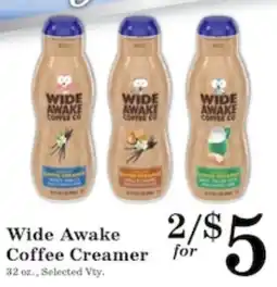 Harvest Foods Wide Awake Coffee Creamer offer