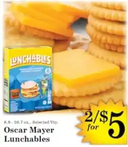 Harvest Foods Oscar Mayer Lunchables offer