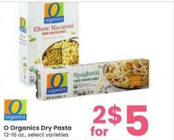 Albertsons O Organics Dry Pasta offer
