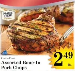 Harvest Foods Prairie Fresh Assorted Bone-In Pork Chops offer