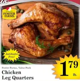 Harvest Foods Foster Farms Chicken Leg Quarters offer