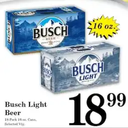 Harvest Foods Busch Light Beer offer
