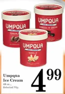 Harvest Foods Umpqua Ice Cream offer