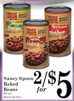 Harvest Foods Saucy Spoon Baked Beans offer