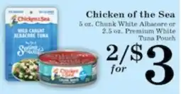 Harvest Foods Chicken of the Sea tuna offer