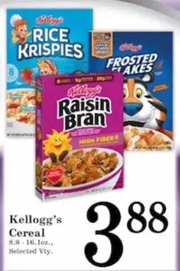 Harvest Foods Kellogg's Cereal offer
