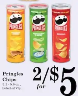 Harvest Foods Pringles Chips offer
