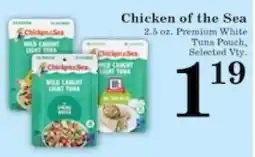 Harvest Foods Chicken of the Sea tuna pouch offer