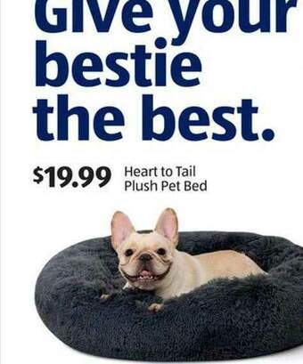 Aldi Heart To Tail Plush Pet Bed offer