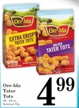 Harvest Foods Ore-Ida Tater Tots offer