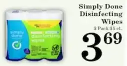 Harvest Foods Simply Done Disinfecting Wipes offer
