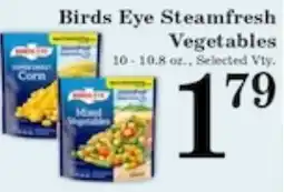 Harvest Foods Birds Eye Steamfresh Vegetables offer