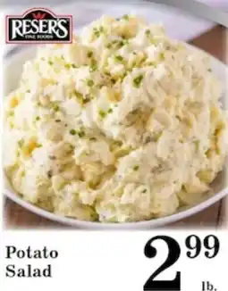Harvest Foods Resers potato salad offer