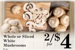 Harvest Foods Whole or Sliced White Mushrooms offer