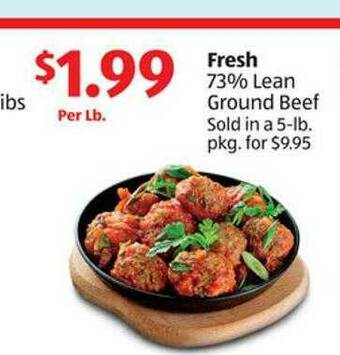 Aldi 73% Lean Ground Beef offer