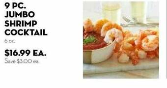 Bristol Farms 9 Pc. Jumbo Shrimp Cocktail offer