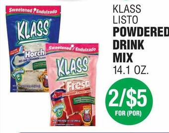 Carnicerias Jimenez Klass Listo Powdered Drink Mix offer