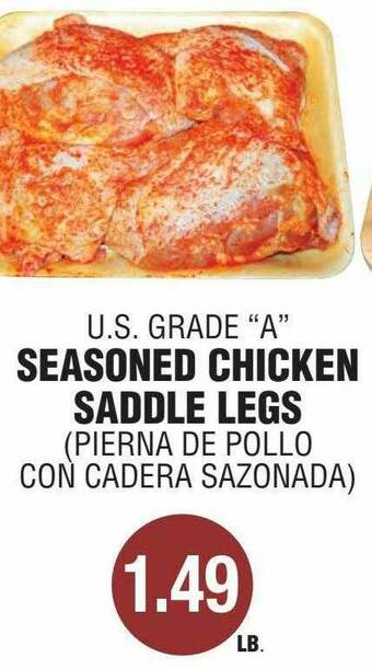 Carnicerias Jimenez Seasoned Chicken Saddle Legs offer
