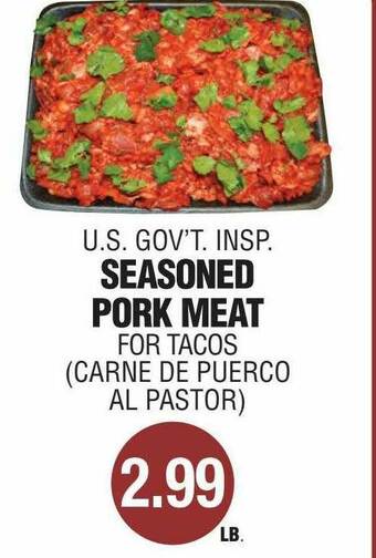 Carnicerias Jimenez Seasoned Pork Meat offer
