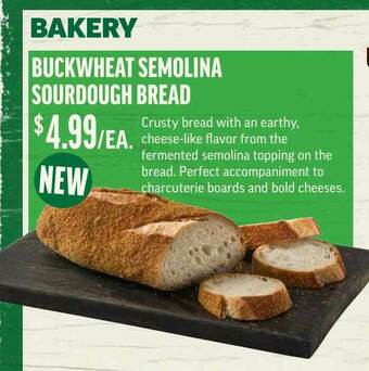 Central Market Buckwheat Semolina Sourdough Bread offer