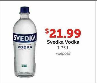 Fareway Svedka Vodka 1.75 L offer