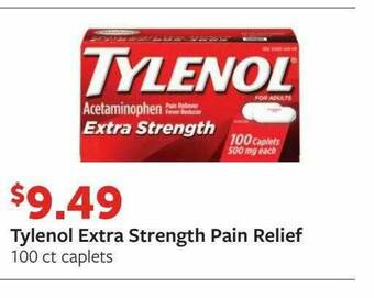 Fareway Tylenol Extra Strength Pain Relief offer