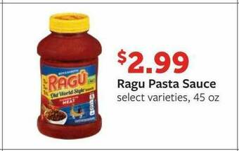 Fareway Ragu Pasta Sauce offer