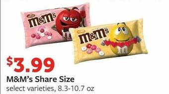 Fareway M&M's Share Size offer