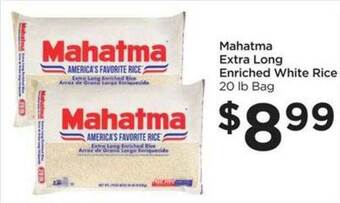 Food 4 Less Mahatma Extra Long Enriched White Rice offer