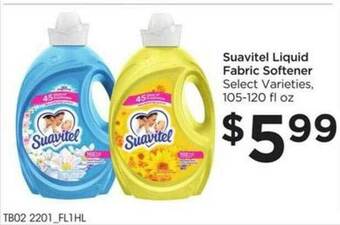 Food 4 Less Suavitel Liquid Fabric Softener offer