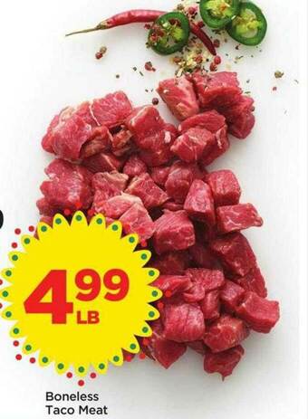 Food 4 Less Boneless Taco Meat offer