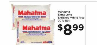 Foods Co Mahatma Extra Long Enriched White Rice offer
